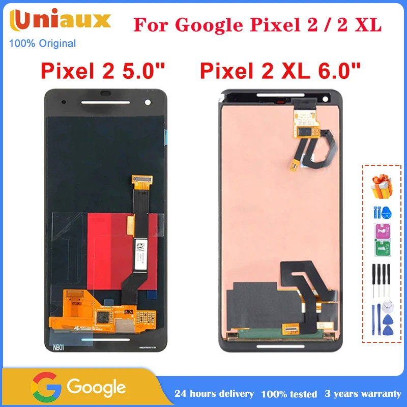 

Original Amoled For Google Pixel 2 2 XL LCD Display Touch Screen for Google Pixel2 2XL Digitizer Assembly Replacement Parts