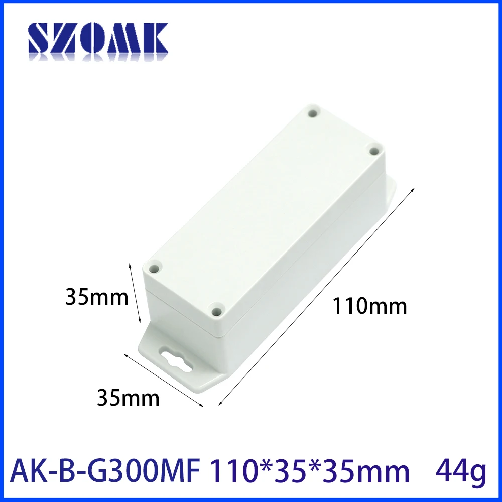 110x35x35mm Wall PC Enclosure Flanged Project Box with Mounting Ears for Small Electronic PCB, IoT Sensors, Industrial Systems