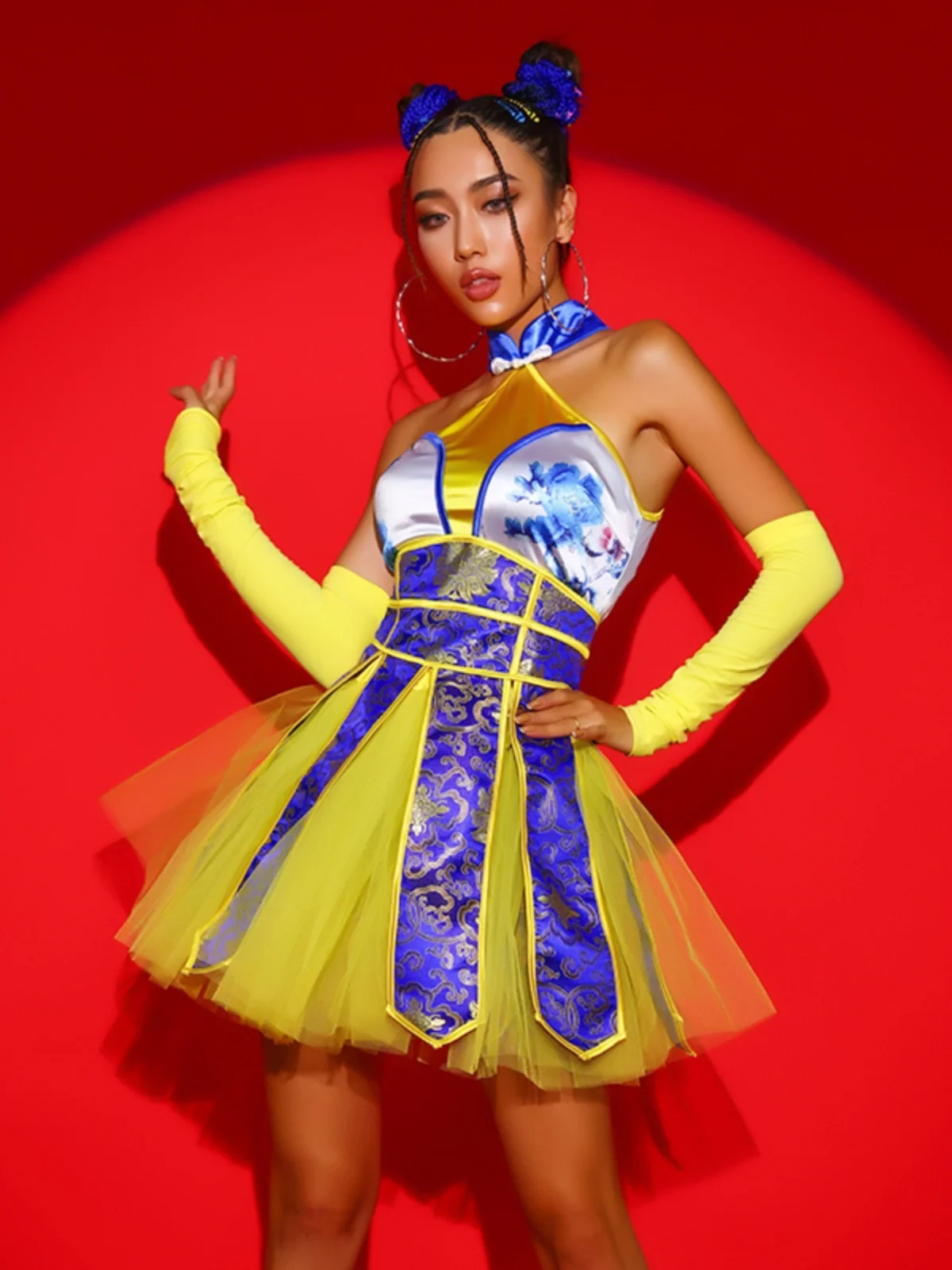 Promotion Jazz Dance Costume Women's Group Performance Outfit Stage Makeup Group Performance Clothing Stage Performance