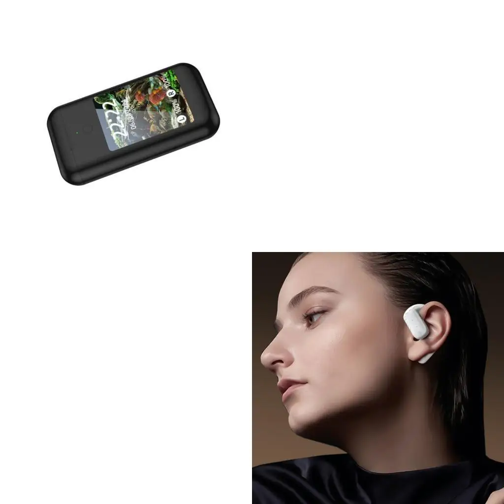 Earbuds 2.8Inch Screen Touchable Power Wireless Headphone Multiple Function Music Game Wireless Earphones