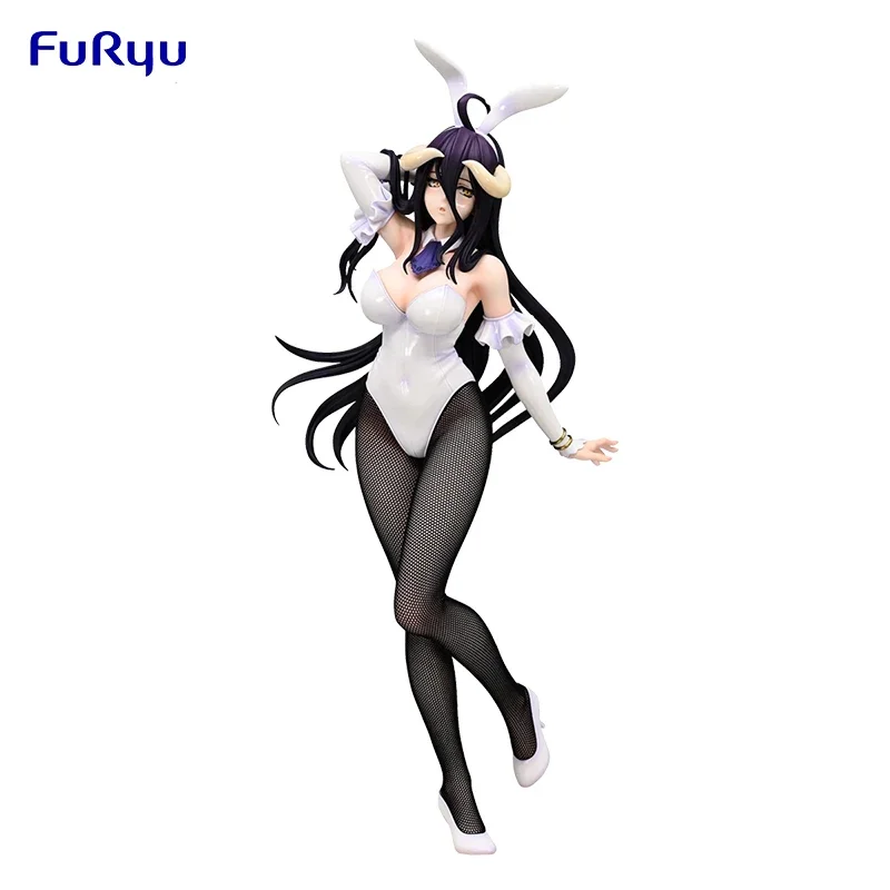 In Stock Genuine Original FuRyu BiCute Bunnies Albedo Overlord Action Anime Figure Collectible Model Doll Statuette Ornament Toy