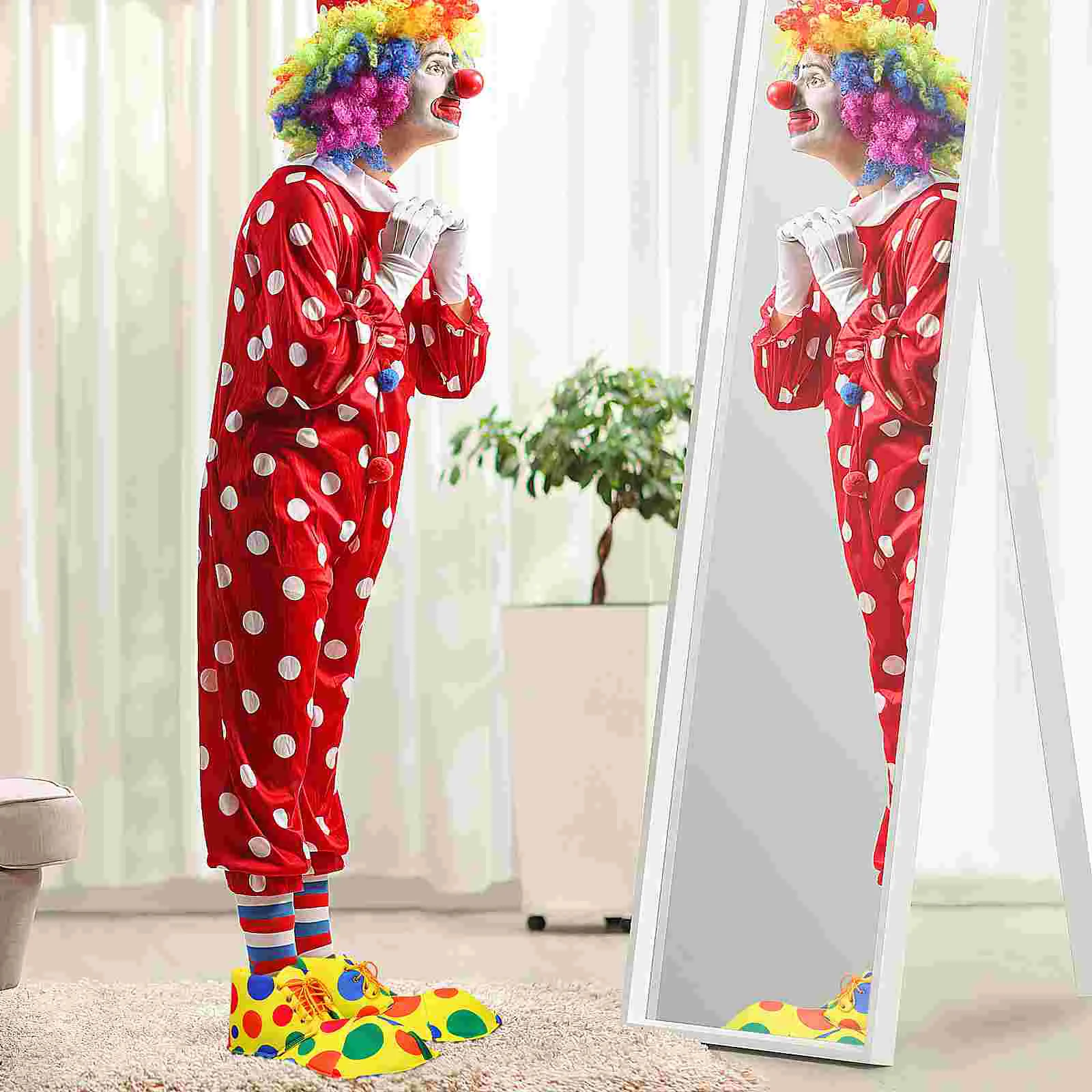   Accessoires de déguisement de Clown, couvre-chaussures, Costumes d'Halloween, chaussures Jumbo pour hommes et femmes