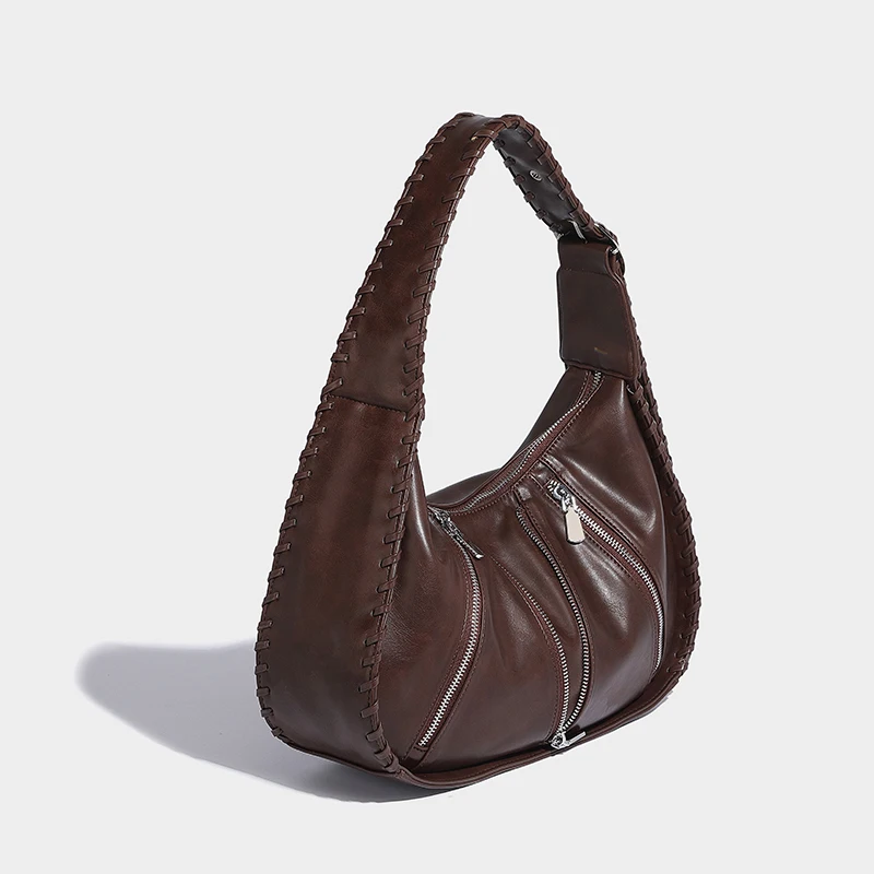 Exquisito y versátil bolso de axila con correas anchas para los hombros bolso de mujer personalizado y creativo bolso de mano moderno y de moda bolso simple informal de gran capacidad bolso de hombro para desplazamient