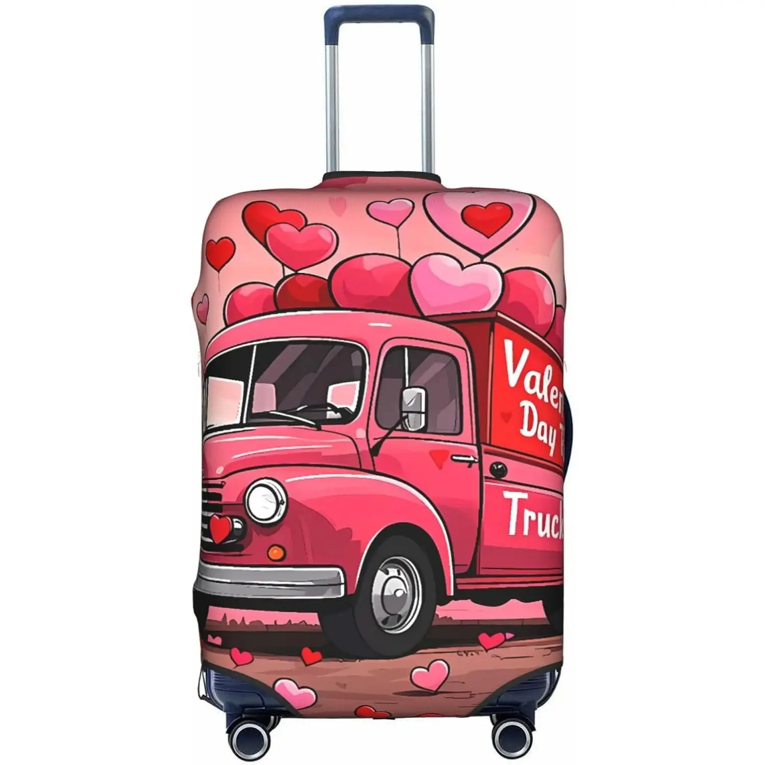 

Valentine's Day for Luggage Cover Washable Elasticated Suitcase Covers Stylish Dust and Scratch Resistant Case Protector