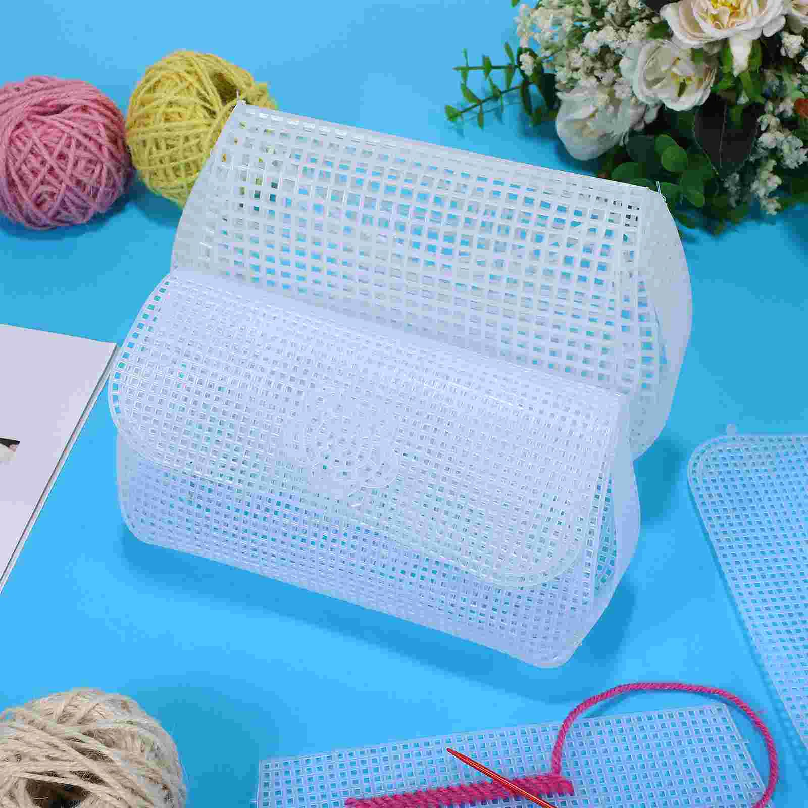 6 Pcs DIY Plastic Mesh Canvas Sheet Bag Making Supplies Handbag Accessories Womens Purses The Tote