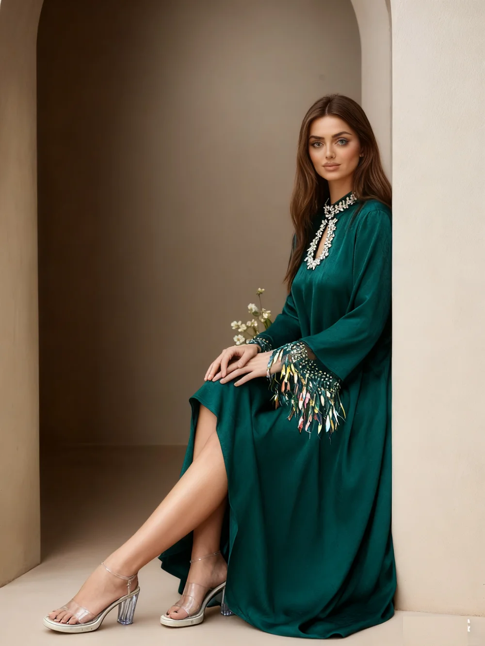 

Элегантные алмазные абайи для женщин, мусульманское платье, Дубай, аббая, вечерняя одежда для вечеринок, Ид, Рамадан, Турция, кафтан, женский халат, Джалабия, новинка