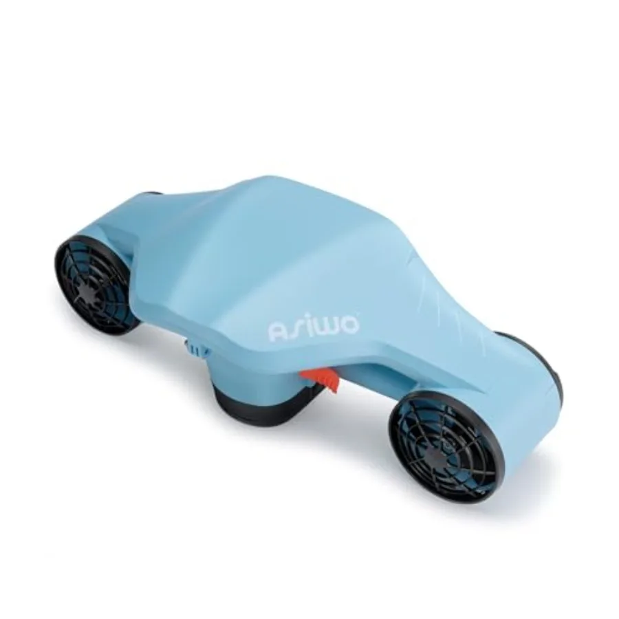 

Underwater scooter for diving, snorkeling, swimming; ABS plastic body; black; dual motor, 25 kg thrust, action camera mount