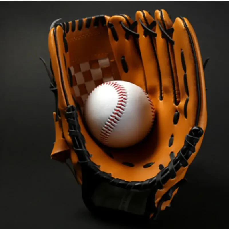 Outdoor Sports Two Colors Baseball Glove Softball Practice Equipment Size 9.5/10.5/11.5/12.5 Left Hand for Adult Man Woman Train
