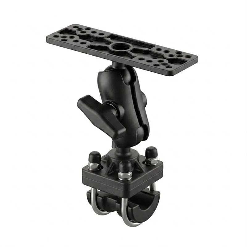 ABNR 1.5Inch Ball Rail Mount Fish Finder Bracket Double Socket Arm Mount