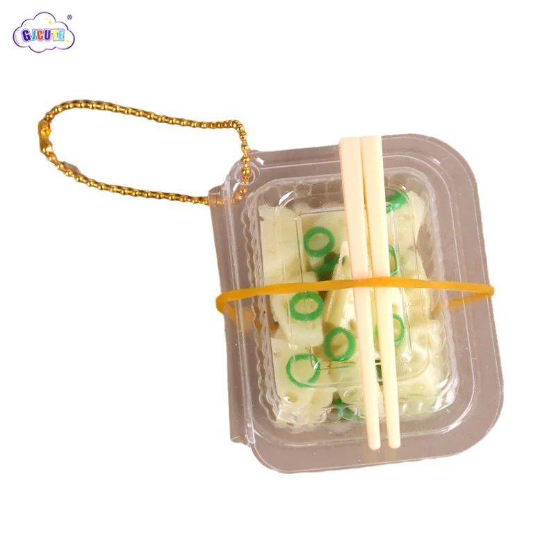 1pcs Miniature Simulation Takeaway Toy Dollhouse Fast Food Box Mini House Adornments Lunch Box Doll House Accessories