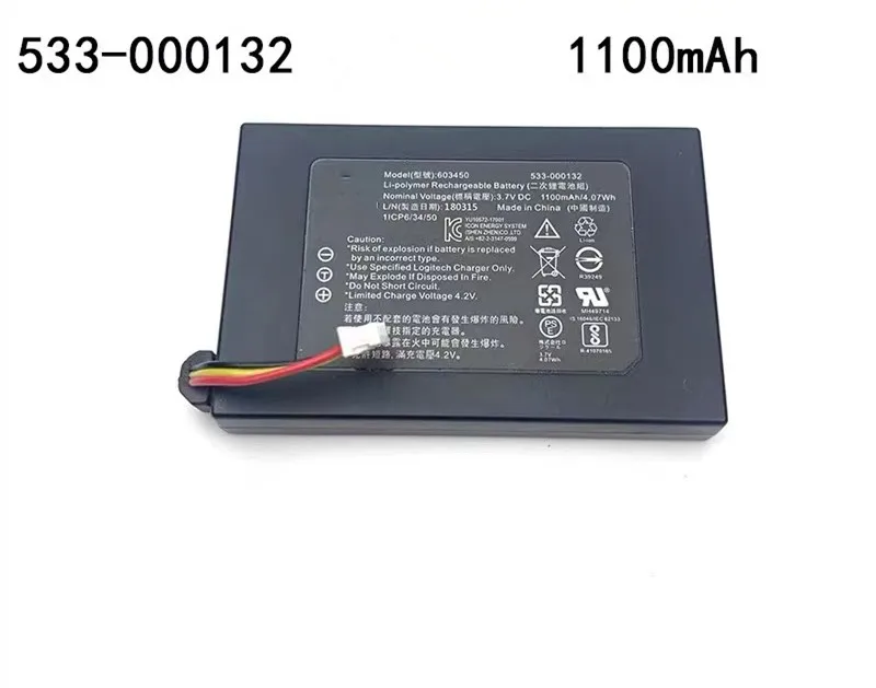 

original new for Logitech G933 G533 533-000132 1100mAh Wireless earphone battery