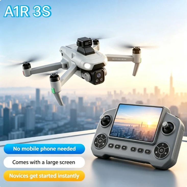 Original A1R GPS Foldable Drone 8K HD 5G WiFi FPV Large Screen Remote Brushless Motor Laser Obstacle Avoidance RC Quadcopter