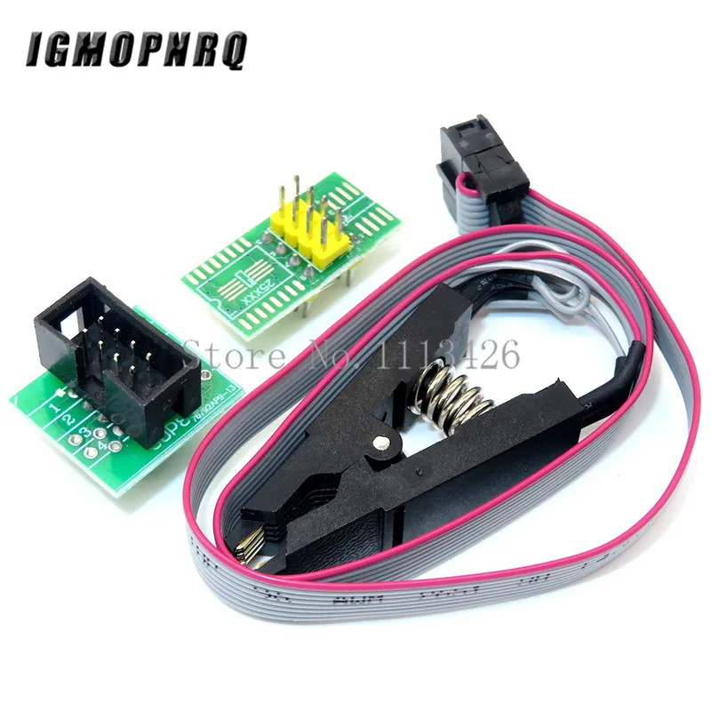 CH341A 24 25 Series EEPROM Flash BIOS USB Programmer Module + SOIC8 SOP8 Test Clip For EEPROM 93CXX / 25CXX / 24CXX