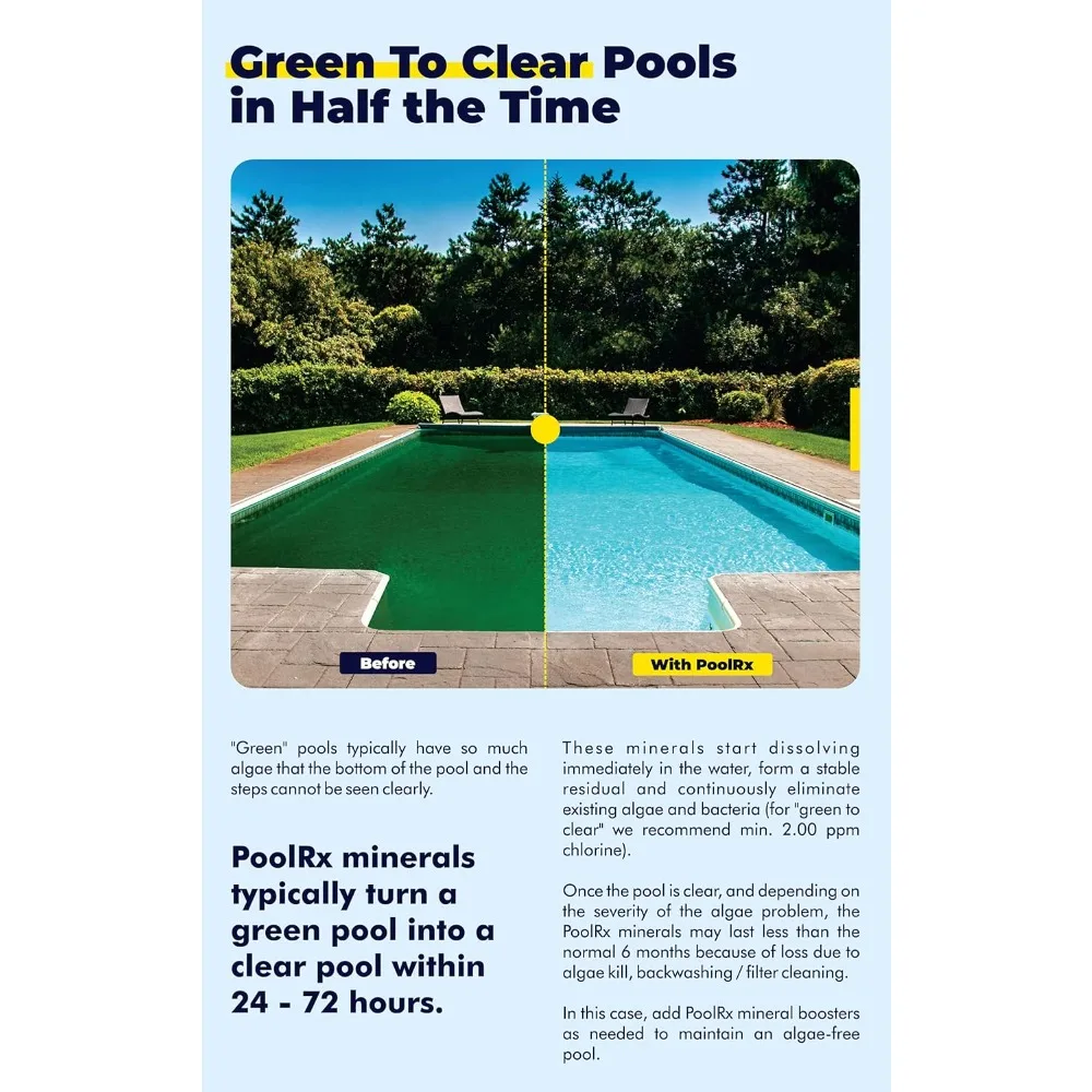 Pool RX 101067 Black Units Swimming-Pool-Algaecides (4 Pack), 20,000-30,000 Gallon image 5