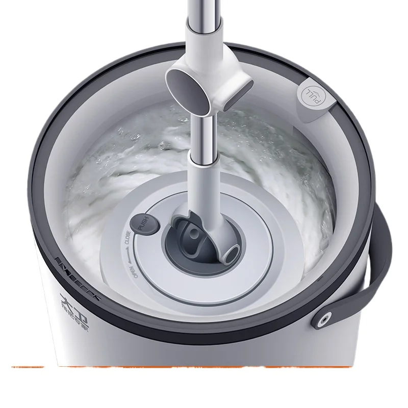 For David Spin Mop Set with Bucket for Automatic Wet and Dry Floor Cleaning Lazy Hands-Free Mop 2023 New Home Use