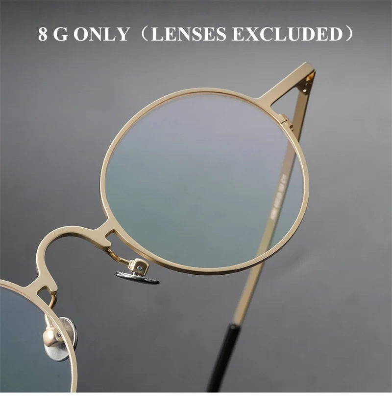 KIZN إطار بصري مستدير للرجال صغير Gafas نظارات عصرية للنساء نظارات مرنة خفيفة كلاسيكية للعدسات الطبية العالية