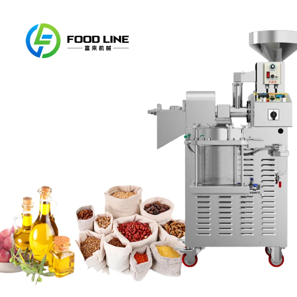 Commercial Oil Press Machine, Multi-Functional for Various Oilseeds, Perfect for Small & Medium-Sized Oil Processing Plants