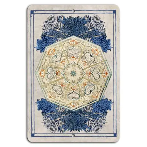 Vintage Floral Kaleidoscope Design Metal Sign-Aluminum