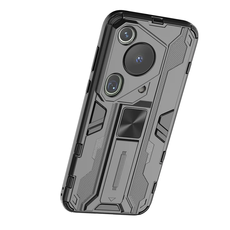 Camera Lens Shockproof Armor Phone Case For Huawei Pura 70 Pro+ Pura 70 Pro Plus Stand Holder Cover For Pura 70 Ultra