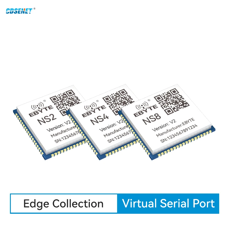 2/4/8 Serial Ports To Ethernet Transparent Transmission Module CDSENET NS-V2 Series Modbus MQTT Mulit Hosts DHCP DNS Test Board