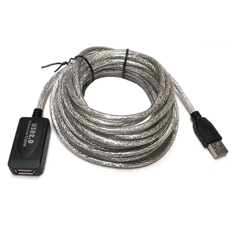 USB 2.0 Active Repeater ชายหญิงสายอะแดปเตอร์สายไฟ 5 m/10 m/15 m/20 m อุปกรณ์เสริม