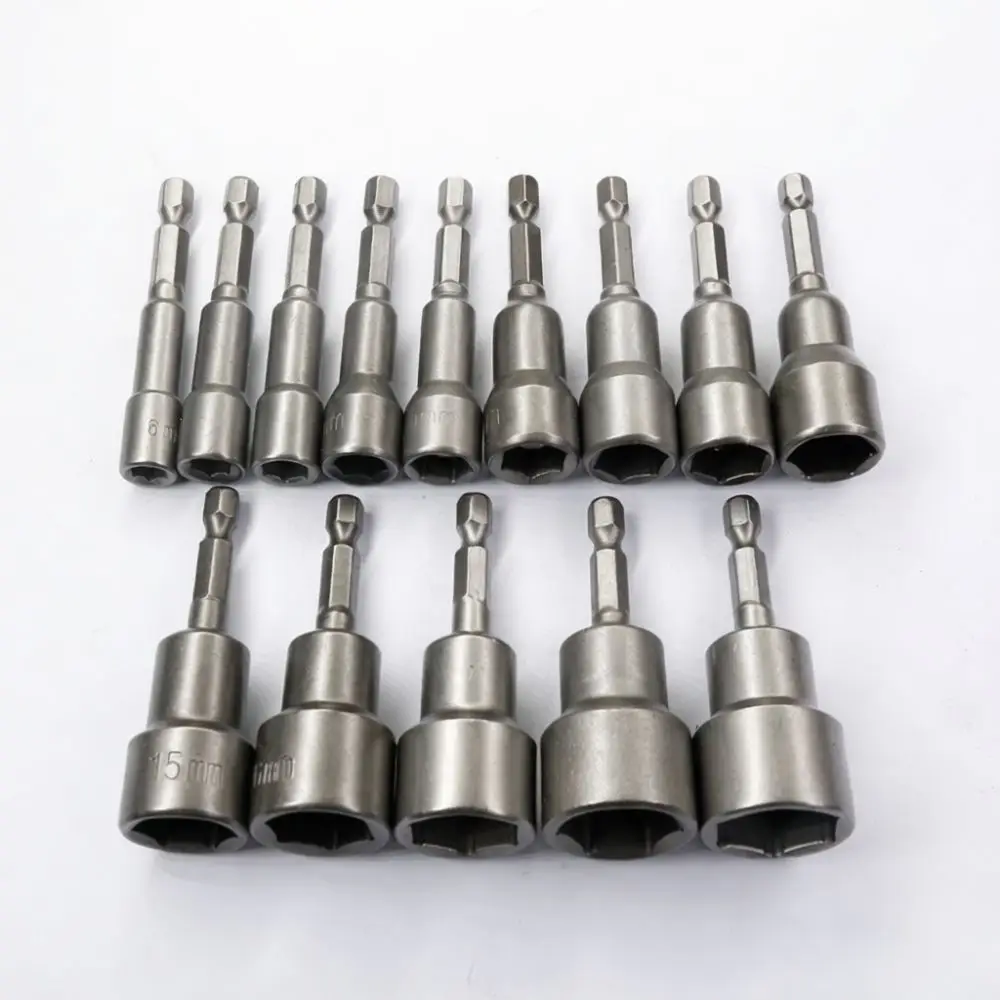 Strong Magnetic Hex Socket 65mm For Fuxin Power Drill Impact Driver Bit Chrome Vanadium Steel Nut Setter Hand Tool Supply