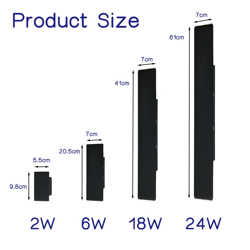 Moderno Minimalista Retângulo Forma Lâmpadas de Parede LED, Estilo Nórdico, Interior, Sala Luzes, Iluminação simples, AC85-265V