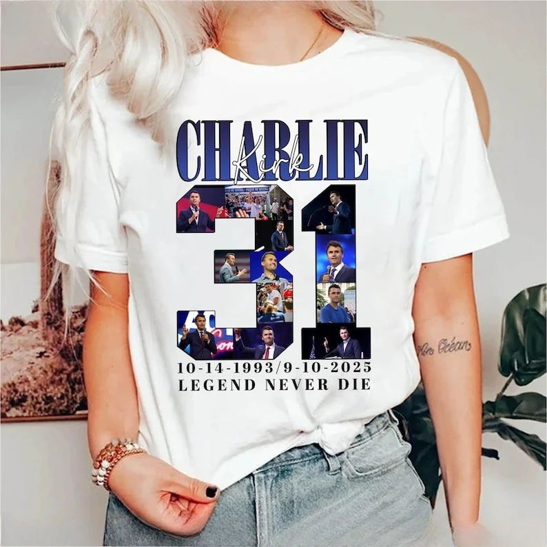 

Charlie Kirk A True Patriot Charlie Kirk 31 RIP Charlie Kirk Justice for Freedom Human Rights Activist Cotton Shirt Women Men