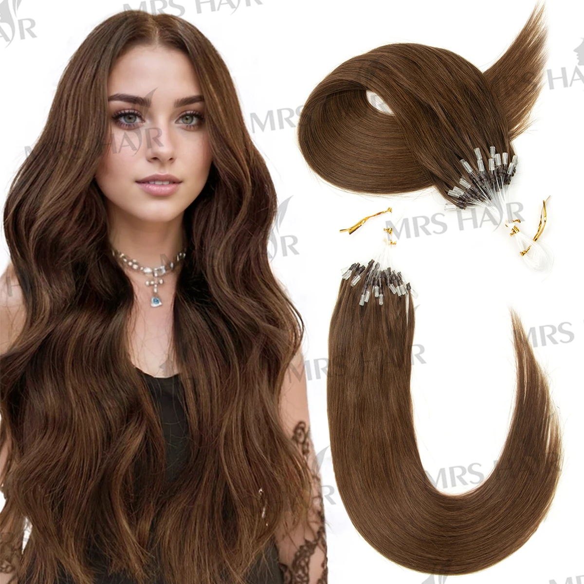 

Система невидимых наращиваний волос Remy на леске и с микро-петлями, прямые, из натуральных волос, подходят для женщин