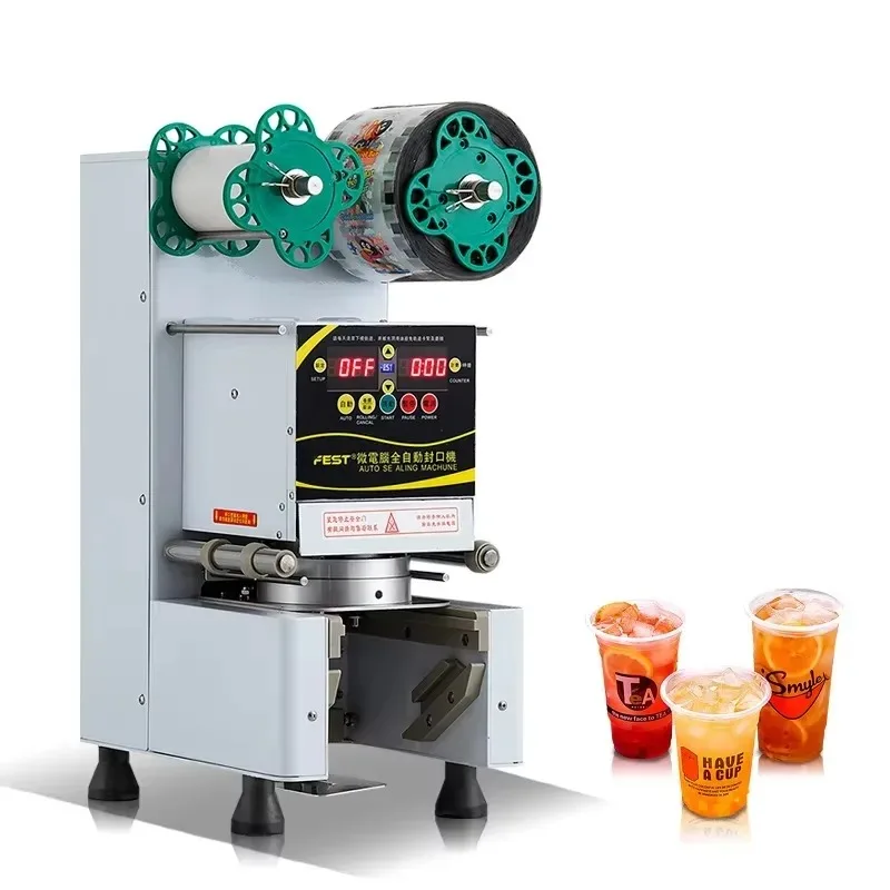 【الأكثر مبيعًا】 ماكينة سد الفقاعات الأوتوماتيكية من المصنع من FEST للبيع ماكينة سدادة كوب بوبا للبلاستيك والورق #2