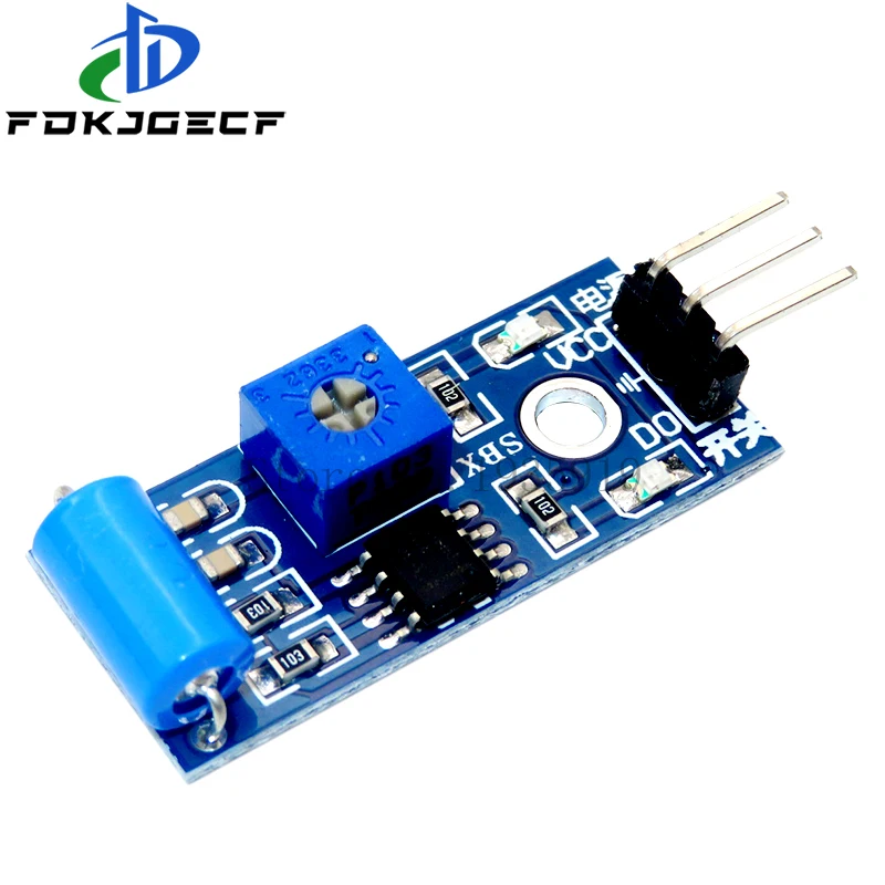 Picture 3: 10pcs normally closed type vibration sensor module Alarm sensor module Vibration switch SW-420 for arduino
