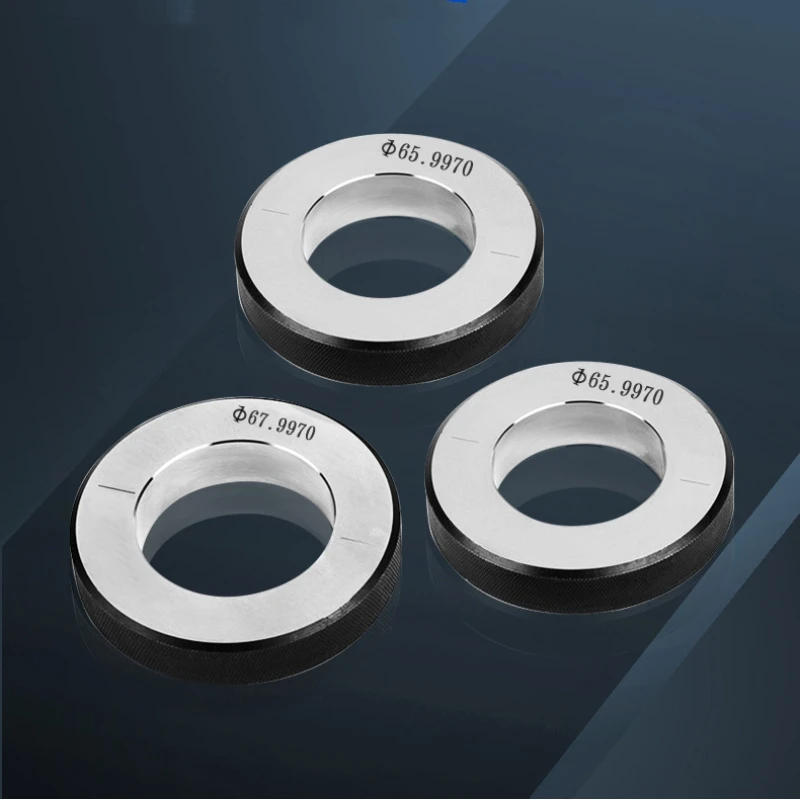 1 Stück Φ 1mm-60mm metrische glatte Ring lehre auf dem Tisch Überprüfen Sie das nicht standard mäßige Messwerk zeug mit doppelter Leitung