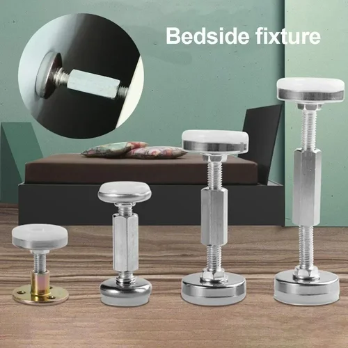 Imagen 2 del producto Tapón de cabecera ajustable, marco de cama de 30-120mm, estabilizador de pared superior antivibración, anticolisión, gabinete de cama, sofá, Hardware Stabiliz