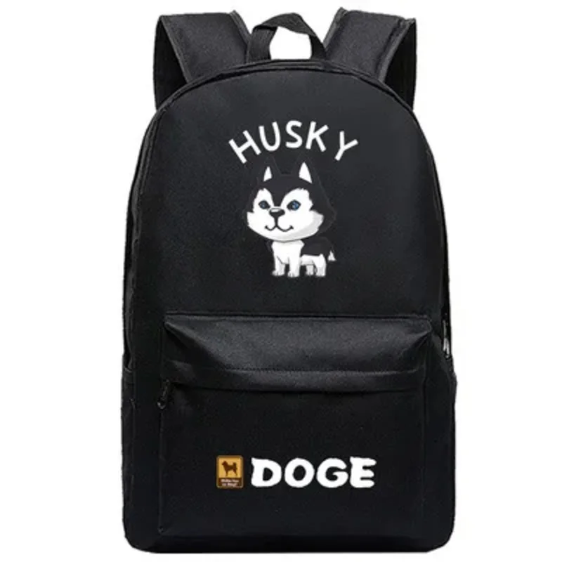 Shiba Inu-Sac à dos Anime Doge pour hommes et femmes, sac de livre de dessin animé pour adolescents, sac de créateur pour l'école, sac de voyage Mochila