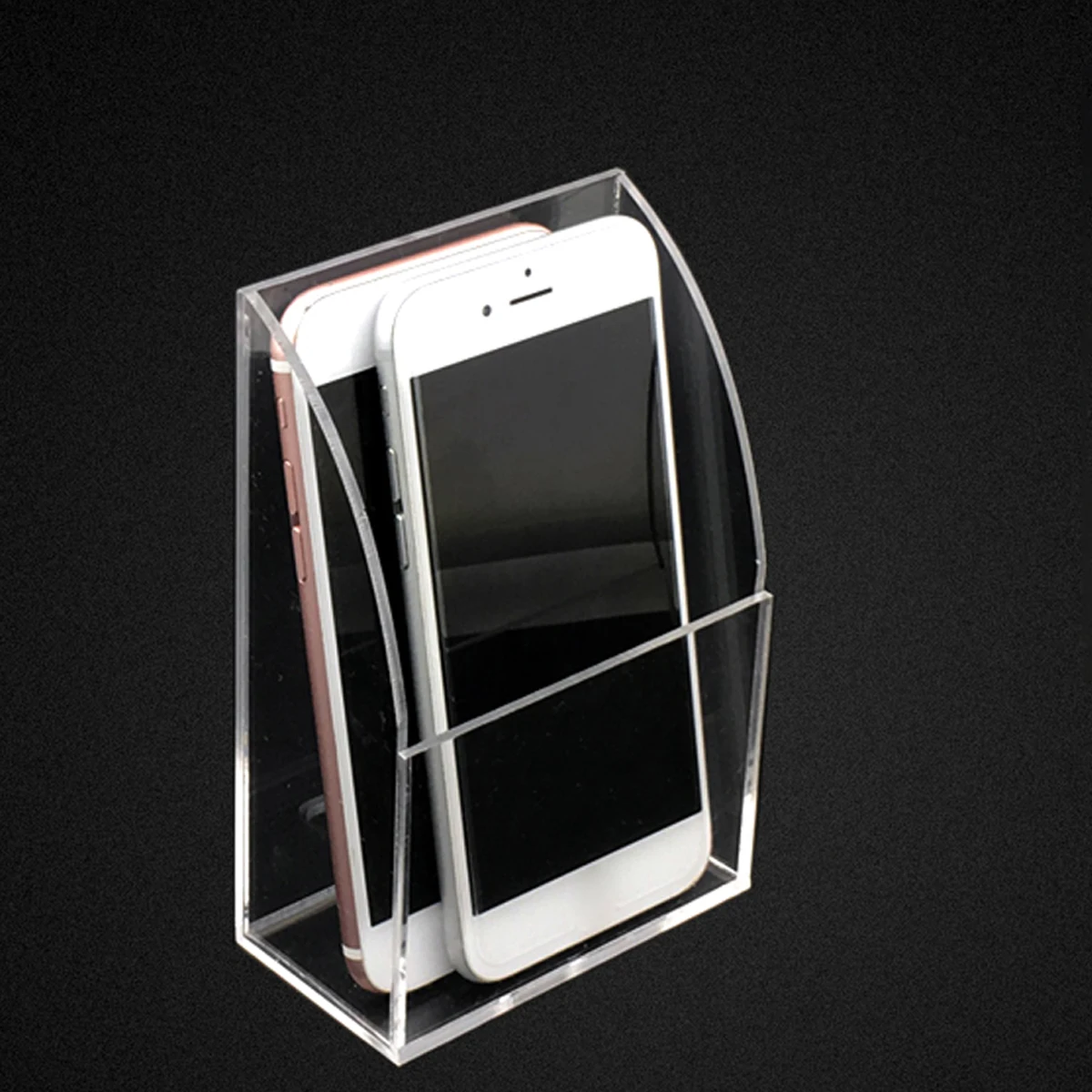 

Single Grid Storage Box for Remote Control and Cell Phone Charging Rack Home Organization Container Creative Minimalist Style