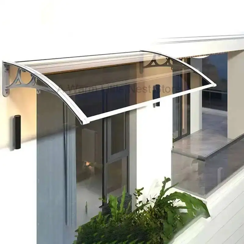 

Gazebos Door Parking Shed Home Awnings Outdoor Balcony Door Head Sunshade Aluminum Alloy Tent Sunproof and Rainproof Pergola B