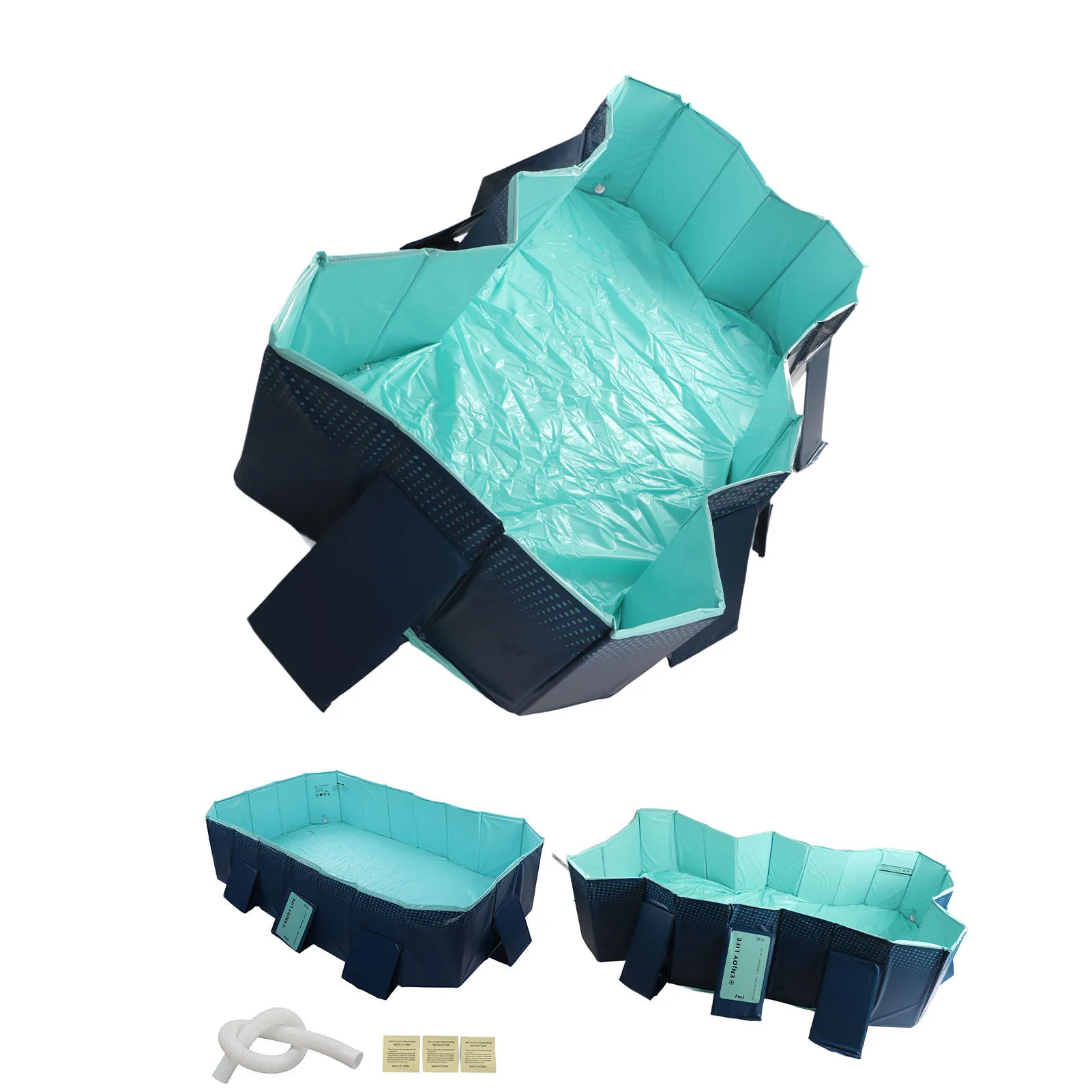 Backyard Pool Foldable Swimming Pool Folding Oversize Bath Pool Inflation  for Home Outdoor Foldable Swimming Pool Kids Pool
