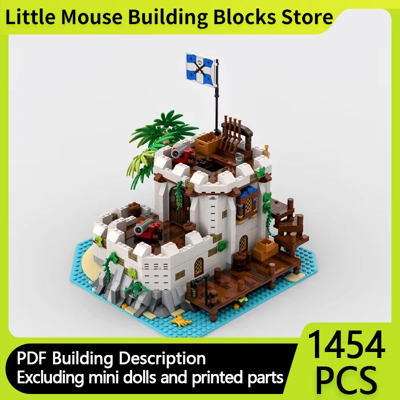 Street View Model MOC Building Bricks Imperial Fortified Outpost Modular Technology Gifts Holiday Assemble Children Toys Suit