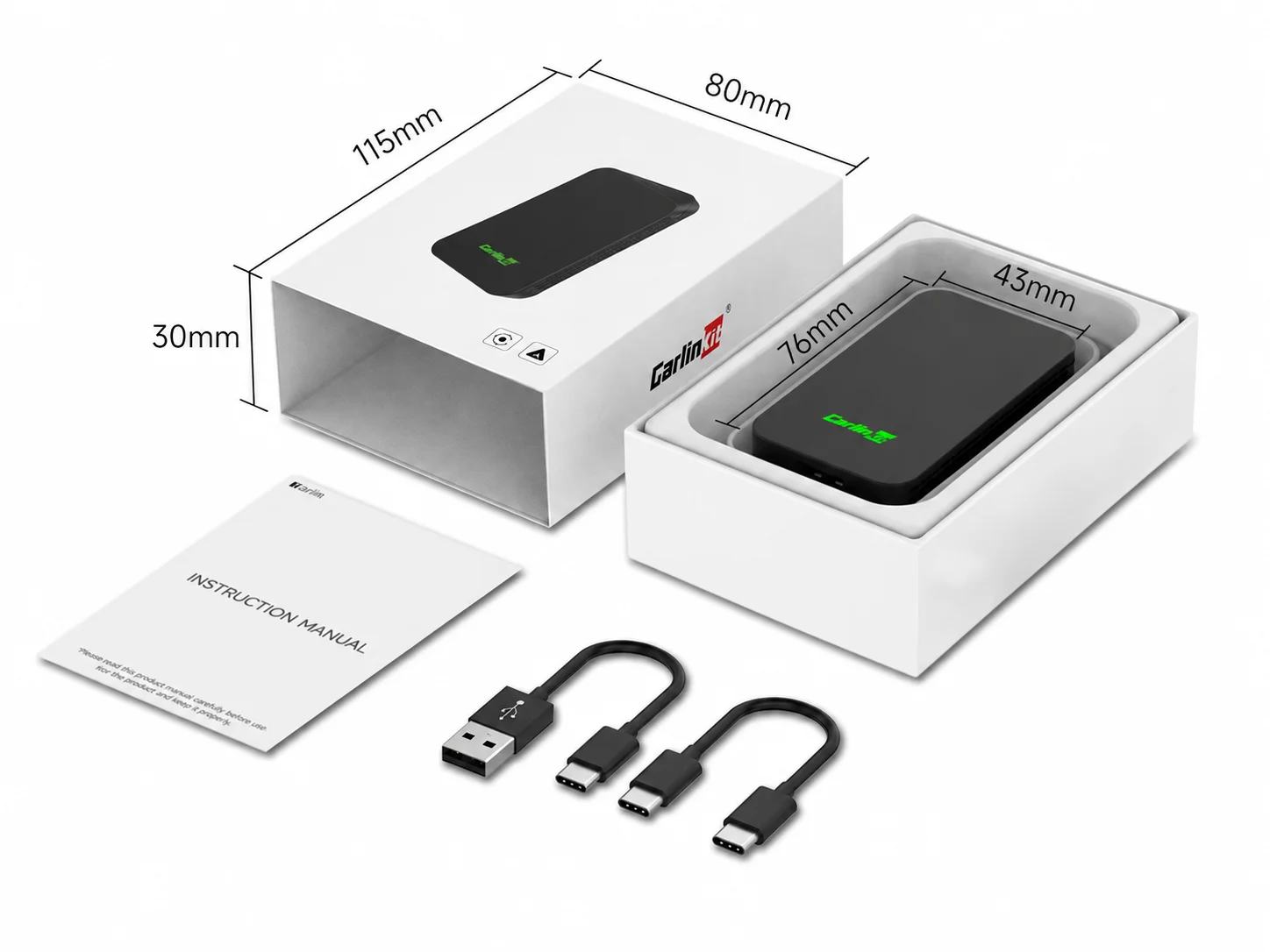 CarlinKit 5.0 2Air CarPlay Wireless Android Auto Adapter für Toyota Mazda Ford VW Peugeot Exeed Skoda KIA Hyundai Chery Haval – Detail 14