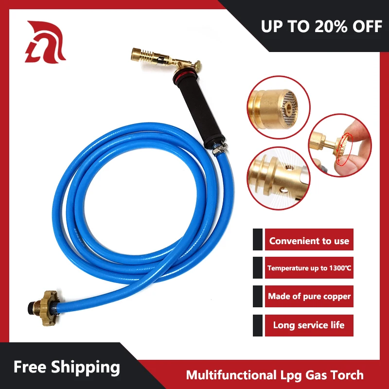 

3m Flame Welding Torch Copper Aluminum Soldering Tool Liquefied Propane Gas Torch for Precious Metal Melting Gas Torch Blower