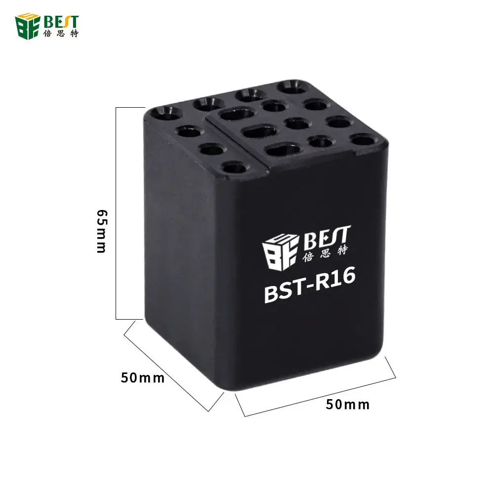 Newest BST-R16B soldering iron tip Storage Box Heating Element Soldering Iron Organizer hand toos for phone repair BGA PCB