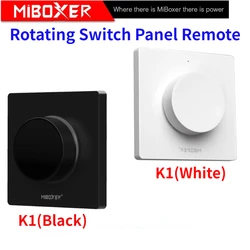 Miboxer K1 obrotowy Panel przełącznika zdalny ściemniacz Wifi ściemniacz 2.4G regulator temperatury barwowej jasności biały/czarny pilot 3V