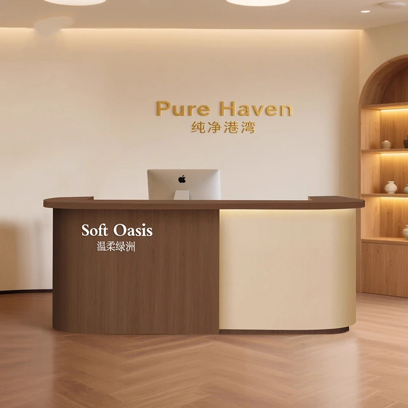 تصميم مكاتب استقبال بسيطة، متجر حديث، بار تجميل، مكاتب استقبال فندقية فاخرة، أثاث عصري للمطاعم Mostrador #5