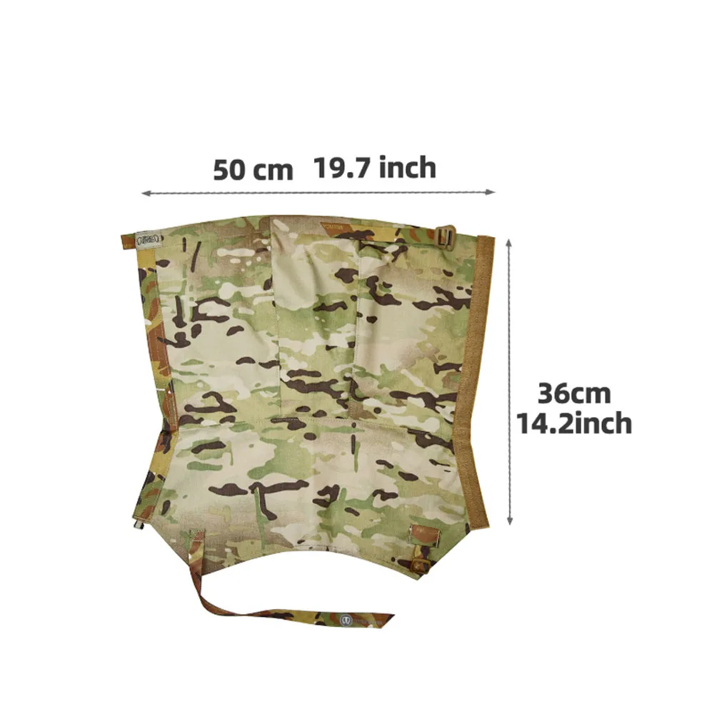 الجراميق الطويلة التكتيكية، غطاء الثلج، حماية عازلة للحرارة قابلة للتعديل، معدات حماية الساق لتسلق الجبال والمشي لمسافات طويلة #6