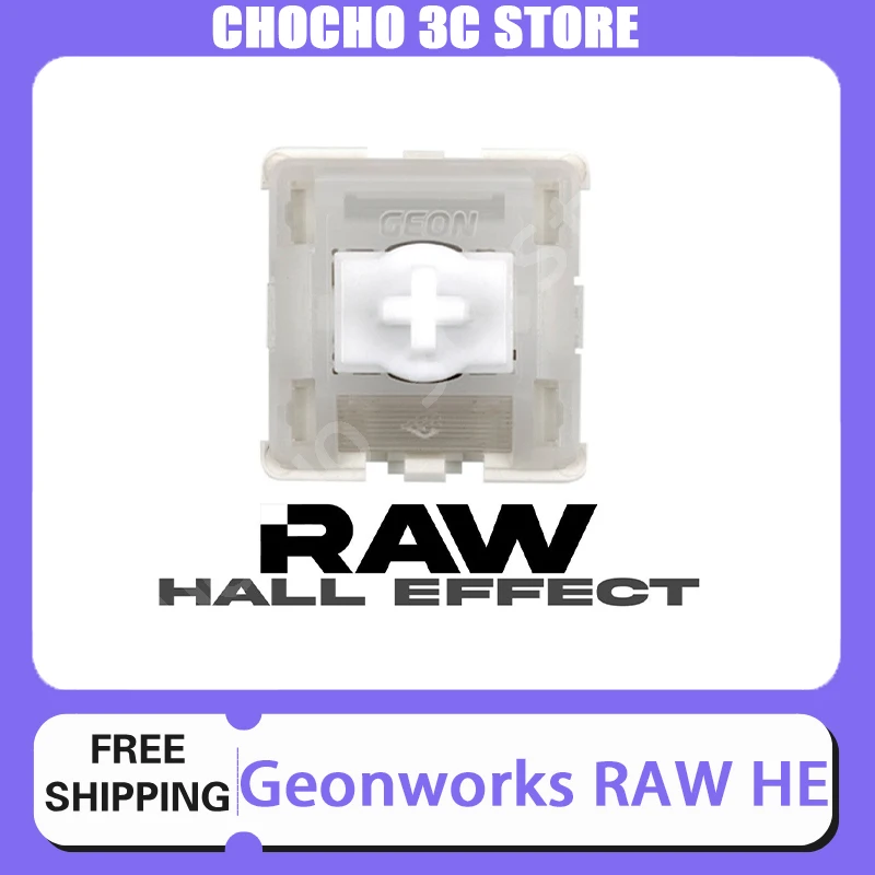 Geonworks Raw He Magnetic Switch 40g/50g/60g Bottoming Out Gaming Switch Electromagnetic Customized Pc Accessory Gift Wooting