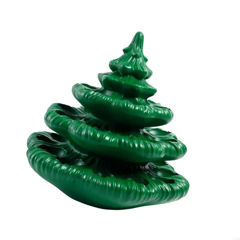 Holiday Themed Resin Serving Tray for Devil Eggs and Snacks Christmas Tree Easy to Wipe Cleaning Kitchen Ornament Solution