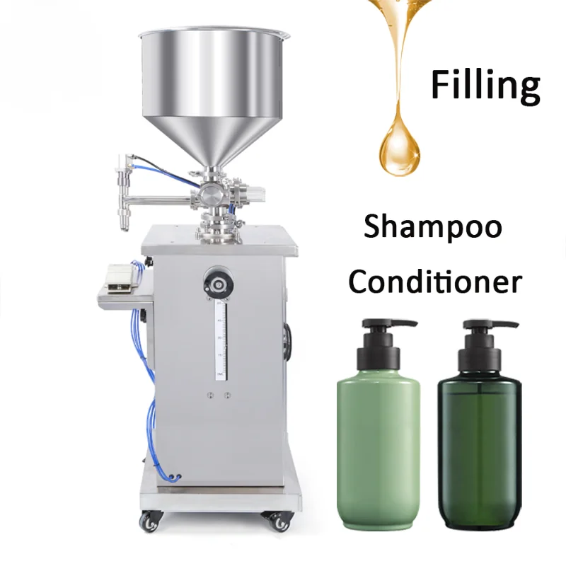 Small Industry Machine 10ml-2500ml Liquid Filling Machine,For Shampoo Conditioner Shower Gel Semi-Automatic Filling Machine