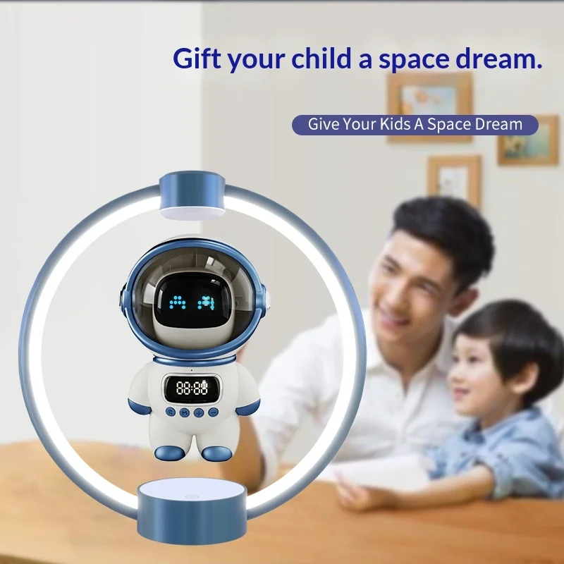 

Hot Desktop Magnetic Levitation Bluetooth Speaker Creative Gift Gift Computer Speaker Ai Robot Magnetic Levitation Ornament