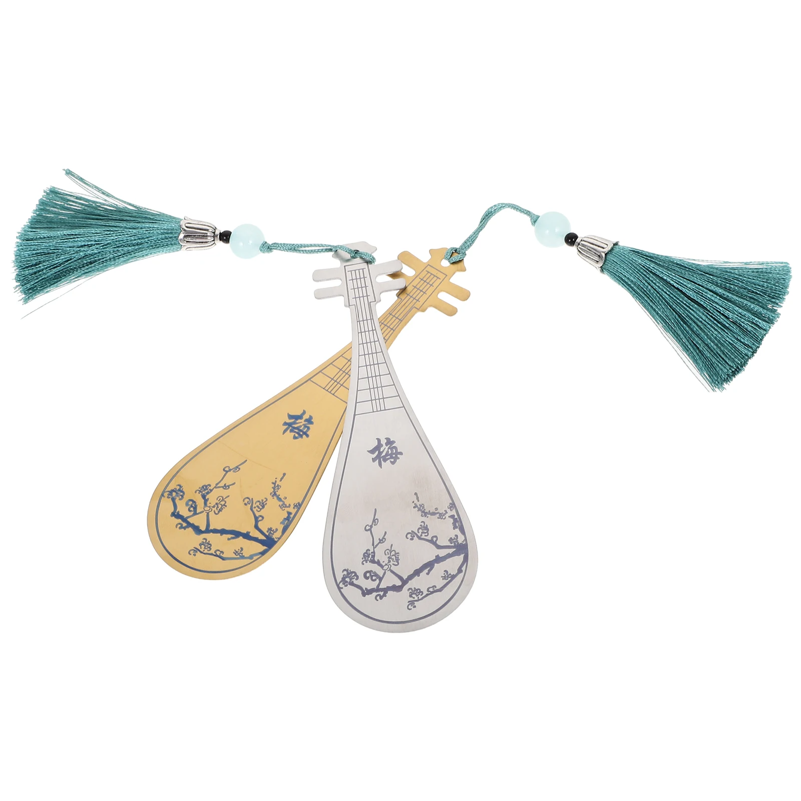 

2Pcs Stylish Bookmarks with Tassels Unique Design Bookmark Supplies for Graduates