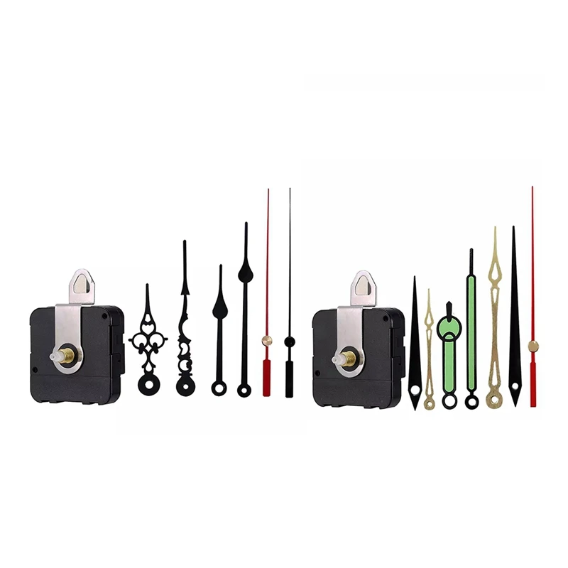 

A09P-2PCS DIY Tool Quartz Wall Clock Movement Mechanism Hands Kit Replacement Motor Clock Accessories For Clock Repair